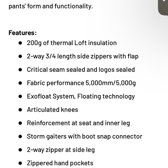 VASA Highpants Women’s Black Insulated Snow Pants with Adjustable Suspenders - Picture 7 of 8